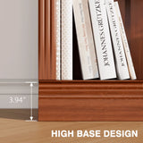 Vineego 5-Shelf Corner Bookcase - Sturdy White Storage for Home Office, Living Room