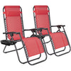 Vineego Zero Gravity Chair Camp Reclining Lounge Chairs Outdoor Lounge Patio Chair with Adjustable Pillow 2 Pack
