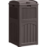 Devoko Outdoor All-Weather use Trashbin with Lid, Patio Resin Hideaway Trash Can with Waterproof for Backyard