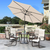 Devoko 9FT Patio Umbrella Outdoor Table Umbrella with 8 Sturdy Ribs