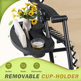 Devoko Set of 2 Outdoor Casual Adjustable Zero Gravity Chair with Pillow and Cup Holder