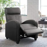 Devoko Home Theater Recliner with Massage Backrest,Faux Leather,