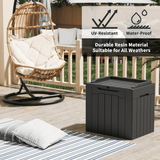 Devoko 32 Gallon Outdoor Resin Deck Box with Seat