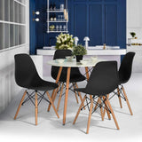 Devoko 4 PCS Dining Chairs Pre Assembled Modern Style Kitchen Room Chairs Mid Century Modern DSW Chair Set of 4,for Kitchen, Dining, Bedroom, Living Room