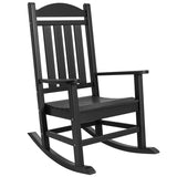 Devoko Outdoor Rocking Chair Presidential Rocker HDPE, Stainless steel All-weather Chair (One Chair Only)