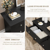 Vineego Rustic Modern Chest of 6 Drawers,Extra Wide Double Dresser for Master Bedroom or Nursery Storage