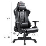 Devoko Gaming Chair High Back Office Chair Racing Style Adjustable Height PC Computer Chair with Headrest and Lumbar Support