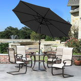 Devoko 9FT Patio Umbrella Outdoor Table Umbrella with 8 Sturdy Ribs