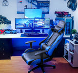 Devoko Gaming Chair High Back Office Chair Racing Style Adjustable Height PC Computer Chair with Headrest and Lumbar Support