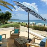 Devoko 9FT Patio Umbrella Outdoor Table Umbrella with 8 Sturdy Ribs