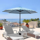 Devoko 9FT Patio Umbrella Outdoor Table Umbrella with 8 Sturdy Ribs