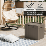 Devoko 32 Gallon Outdoor Resin Deck Box with Seat