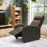 Devoko Home Theater Recliner with Massage Backrest,Faux Leather,