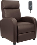 Devoko Home Theater Recliner with Massage Backrest,Faux Leather,