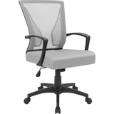 Devoko 20.9 in Manager's Chair with Swivel & Adjustable Height, 265 lb. Capacity