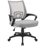 Devoko Mid-Back Mesh Office Desk Chair Ergonomic Height Adjustable Computer Chair with Lumbar Support and Armrest