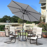 Devoko 9FT Patio Umbrella Outdoor Table Umbrella with 8 Sturdy Ribs