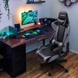 Devoko Gaming Chair High Back Office Chair Racing Style Adjustable Height PC Computer Chair with Headrest and Lumbar Support