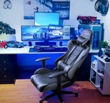 Devoko Gaming Chair High Back Office Chair Racing Style Adjustable Height PC Computer Chair with Headrest and Lumbar Support