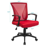 Devoko 20.9 in Manager's Chair with Swivel & Adjustable Height, 265 lb. Capacity