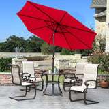 Devoko 9FT Patio Umbrella Outdoor Table Umbrella with 8 Sturdy Ribs