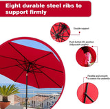 Devoko 9FT Patio Umbrella Outdoor Table Umbrella with 8 Sturdy Ribs