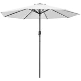 Devoko 10ft Patio Market Umbrella Outdoor Shade with Push Tilt and Crank Lift 8 Ribs