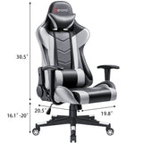 Devoko Gaming Chair High Back Office Chair Racing Style Adjustable Height PC Computer Chair with Headrest and Lumbar Support