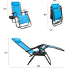Vineego Zero Gravity Chair Camp Reclining Lounge Chairs Outdoor Lounge Patio Chair with Adjustable Pillow 2 Pack