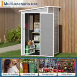 Devoko Manor Resin Storage Shed, All-Weather Plastic Outdoor Storage