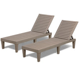 Devoko Outdoor Lounge Chairs 2 Pcs Patio Lounge Chairs