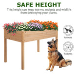 Devoko Wooden Raised Garden Bed Planter with Legs 30??'H