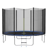 Devoko Trampoline with Safe Enclosure Net Patio Fitness Jumping Trampoline for Backyard, Kindergarten with Ladder