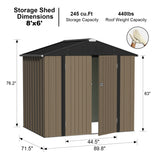 Devoko Storage Shed Outdoor Storage Shed Garden Tool Shed