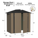 Devoko Storage Shed Outdoor Storage Shed Garden Tool Shed