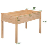 Devoko Wooden Raised Garden Bed Planter with Legs 30??'H