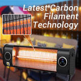 Devoko Electric Patio Heater Outdoor Infrared Heater on Wall for Instant Warm