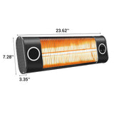 Devoko Electric Patio Heater Outdoor Infrared Heater on Wall for Instant Warm