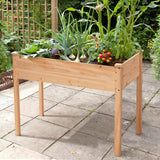 Devoko Wooden Raised Garden Bed Planter with Legs 30??'H