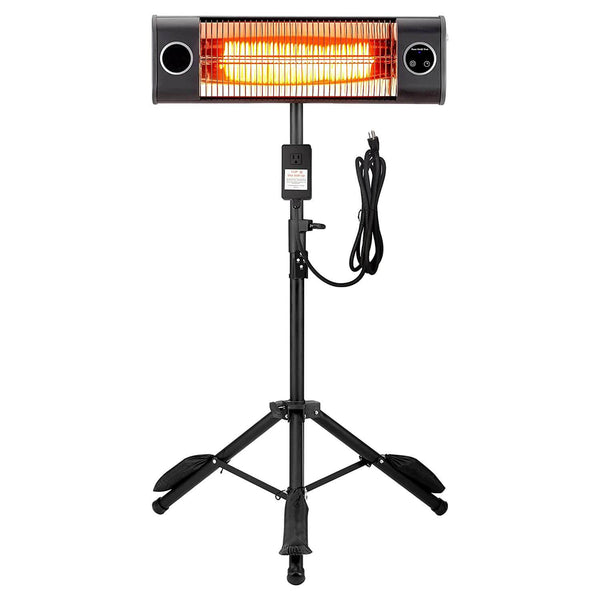 Devoko Electric Patio Heater Outdoor Infrared Heater with Stand for Instant Warm
