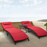 Devoko Pool Lounge Chair Outside Pool Furniture Set of 2