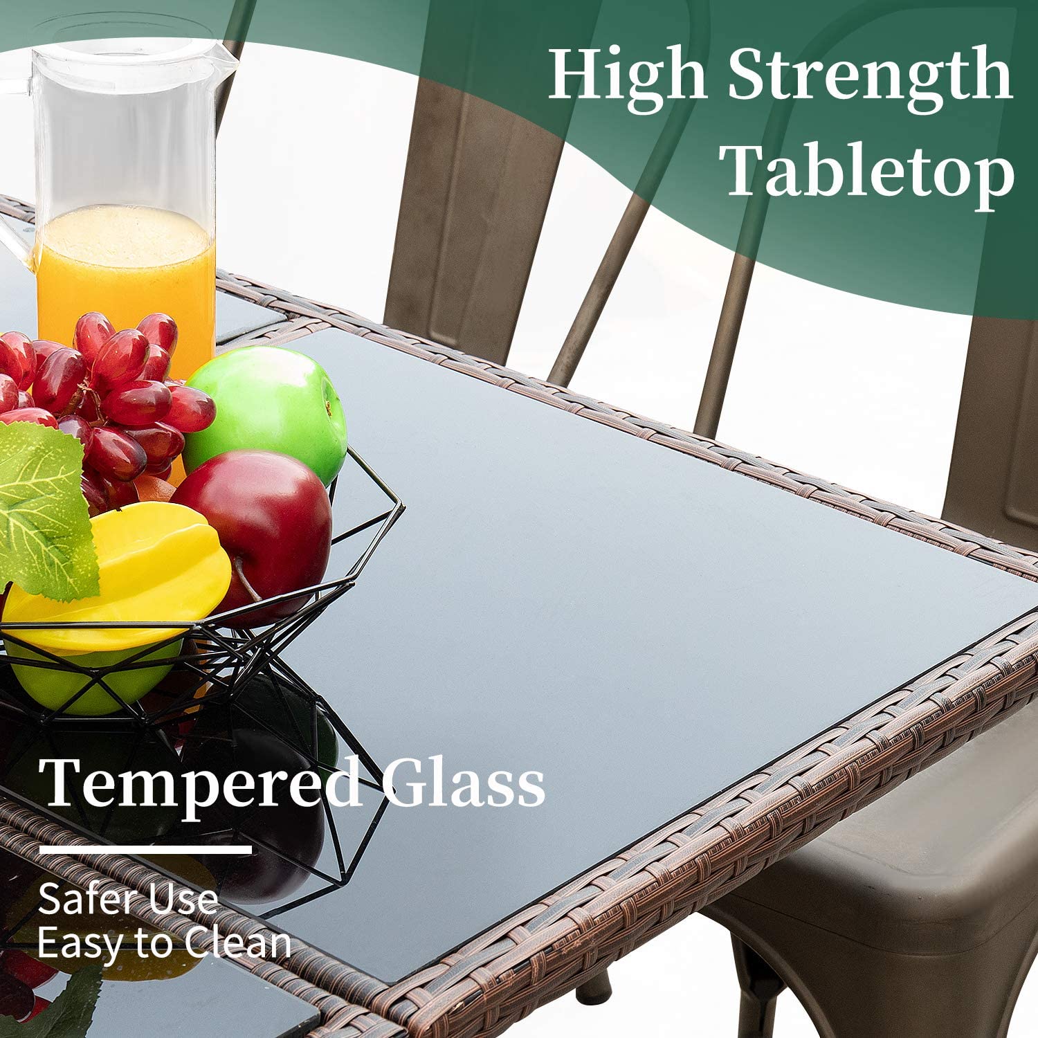 Devoko 9 Pieces Patio Outdoor Dining Sets