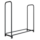 Devoko Outdoor Firewood Racks Patio Metal Wood Storage Holder Stand Black