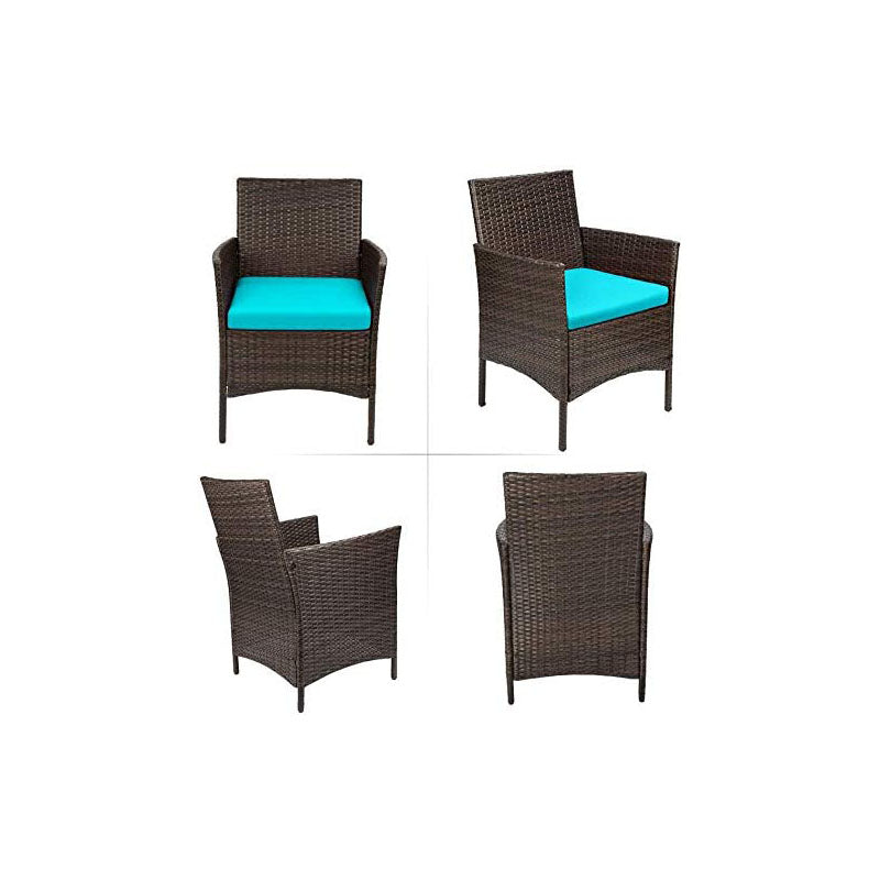 Devoko Wicker Patio Furniture Sets 3 Pcs Front Porch Furniture Outdoor