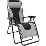 Devoko Zero Gravity Chair Patio Adjustable Lounge Chair Oversized Portable  Lawn Folding Chair with Headrest