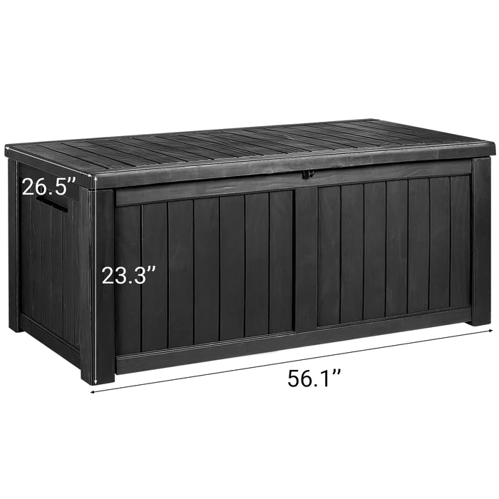 Devoko 120 Gallon Deck Box, Outdoor Waterproof Storage Box