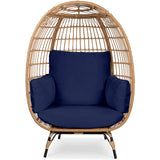 Devoko Wicker Egg Chair Oversized Outdoor Lounge Chair